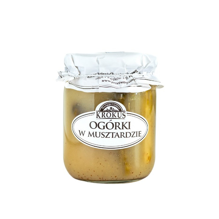 Ogórki Konserwowe w Musztardzie 500 g (250 g) - | KROKUS - Ekochatka