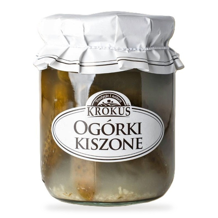 Ogórki Kiszone Bezglutenowe 480 g - Krokus - Ekochatka