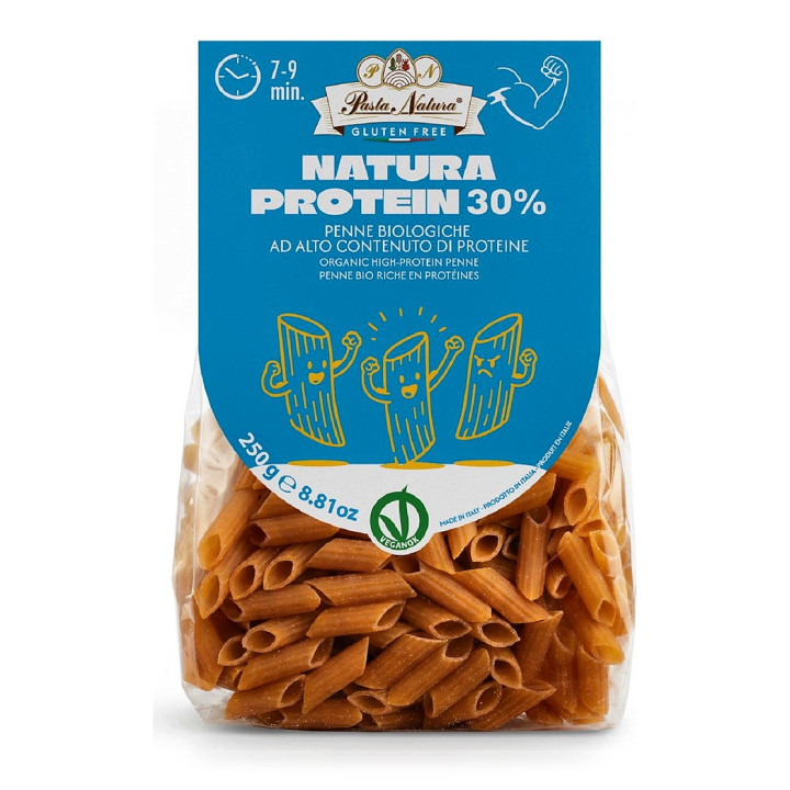 Makaron Proteinowy Penne Bezglutenowy Wegański BIO 250 g - Pasta Natura