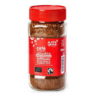 Kawa Rozpuszczalna Bezkofeinowa Liofilizowana Arabica 100% BIO Fair Trade 100 g - Alternativa3
