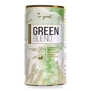 Green Blend w Proszku Chlorella Spirulina Moringa Wegański 150 g - So Good!