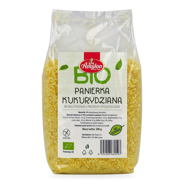 Panierka Kukurydziana Bezglutenowa BIO 200 g - Amylon - Ekochatka