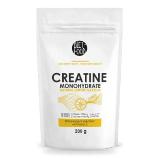 Kreatyna z Witaminą C o Smaku Cytrynowym Wegańska 200 g - Diet-food