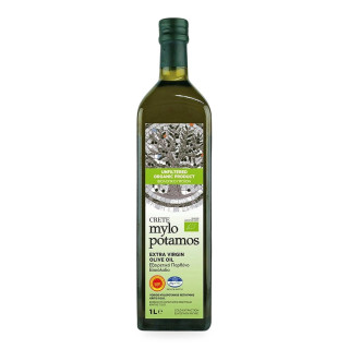Oliwa z Oliwek Extra Virgin Niefiltrowana PDO Kreta BIO 1 l - Mylopotamos