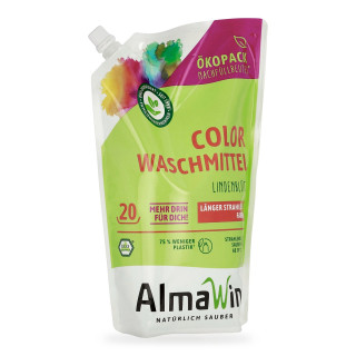 Płyn do Prania Kolorowych Ubrań Koncentrat Wegański ECO Uzupełnienie 1,5 l - Almawin
