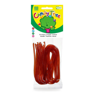 Żelki Nitki Truskawkowe Bezglutenowe BIO 75 g - Candy Tree - Ekochatka