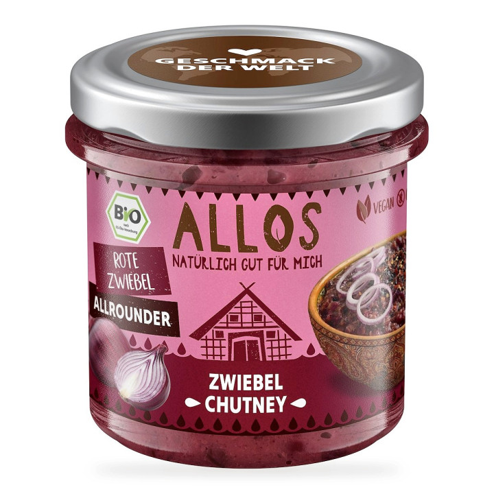 Pasta Kanapkowa Chutney Cebulowy Bezglutenowa BIO 140 g - Allos