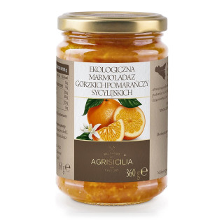 Marmolada z Gorzkich Pomarańczy Sycylijskich BIO 360 g - Agrisicilia