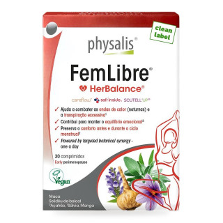 Tabletki na Menopauzę FemLibre Suplement Diety Wegański 30 szt. - Physalis