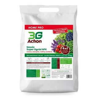 Nawóz do Owoców, Warzyw i Roślin Ozdobnych 4w1 ECO 9 kg - 3G Action