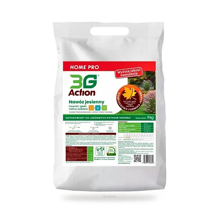 Nawóz Jesienny do Trawnika ECO 9 kg - 3G Action - Ekochatka