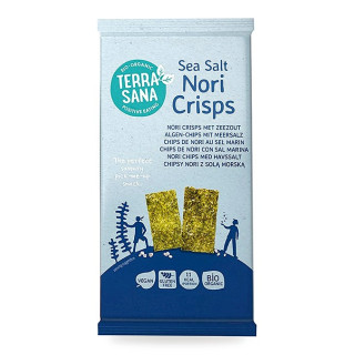 Chipsy Nori z Solą Morską Bezglutenowe BIO 16 g - Terrasana