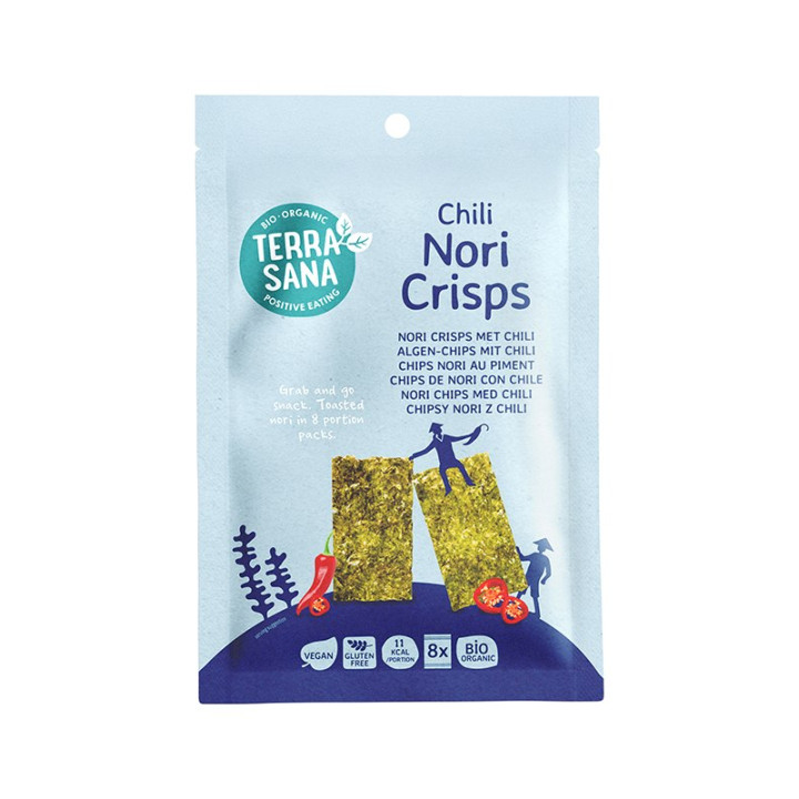 Chipsy Nori z Chili Bezglutenowe BIO 16 g - Terrasana - Ekochatka