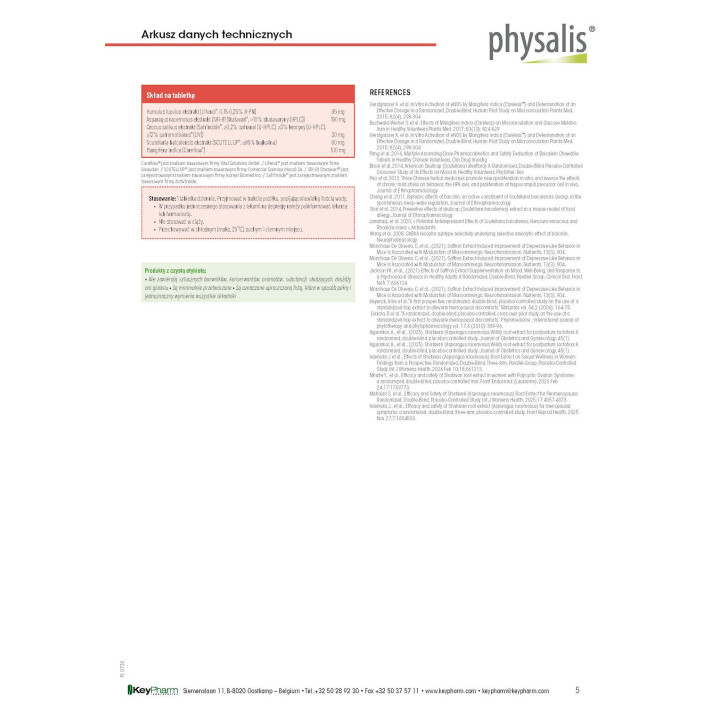 Tabletki na Menopauzę FemLibre Forte Wegańskie 30 szt. - Physalis
