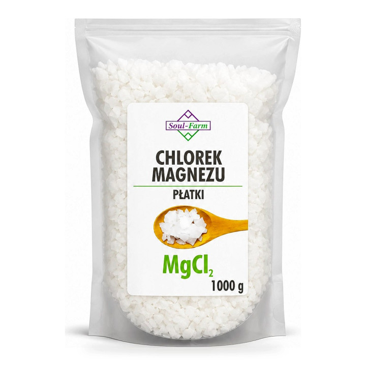 Chlorek Magnezu Płatki do Kąpieli Wegański 1 kg - Soul Farm