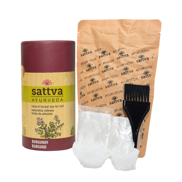 Henna Do Włosów Burgund ECO Ajurwedyjska 150 g - Sattva - Ekochatka