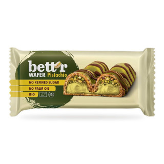 Wafelek z Kremem Pistacjowym BIO Wegański 34 g - Bett'r - Ekochatka