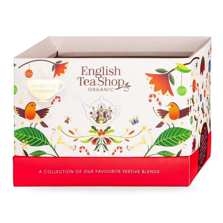 Kalendarz Adwentowy Herbaty i Herbatki Luxury 13 Smaków BIO 44,5 g - English Tea Shop Organic