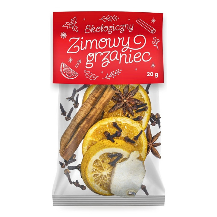Zimowy Grzaniec Mieszanka Liofilizowana do Herbaty i Napojów BIO 20 g - Dary Natury
