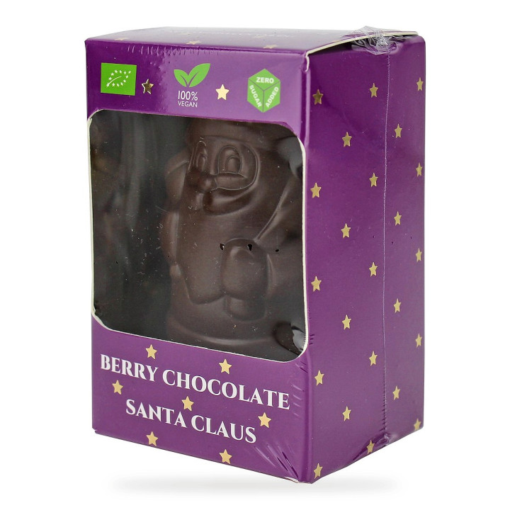 Mikołaj z Czekolady Jagodowej bez Dodatku Cukrów BIO 75 g - Cocoa