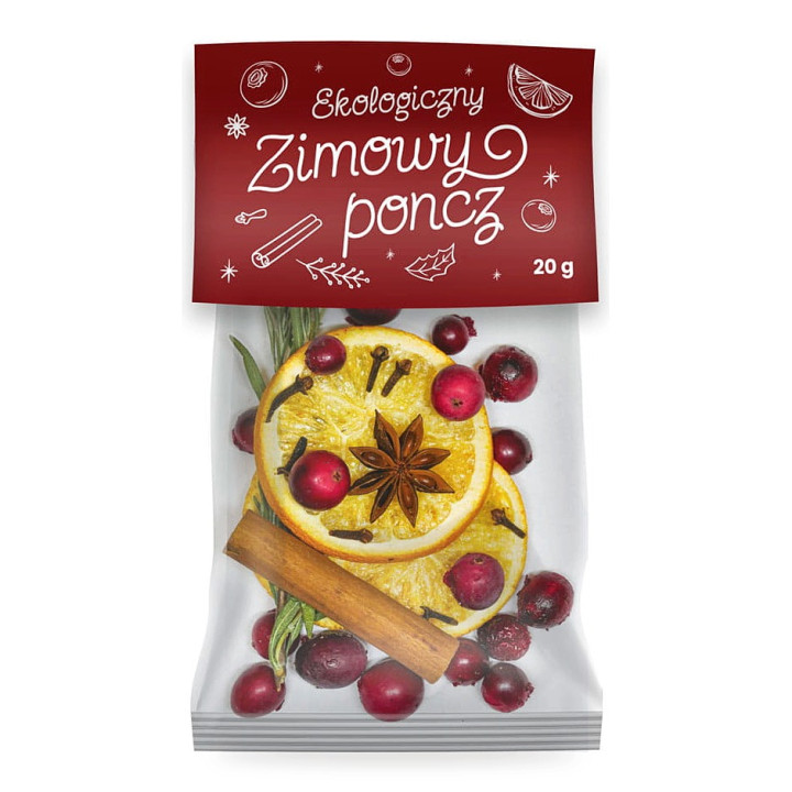 Mieszanka Liofilizowana do Herbaty i Napojów Zimowy Poncz BIO 20 g - Dary Natury