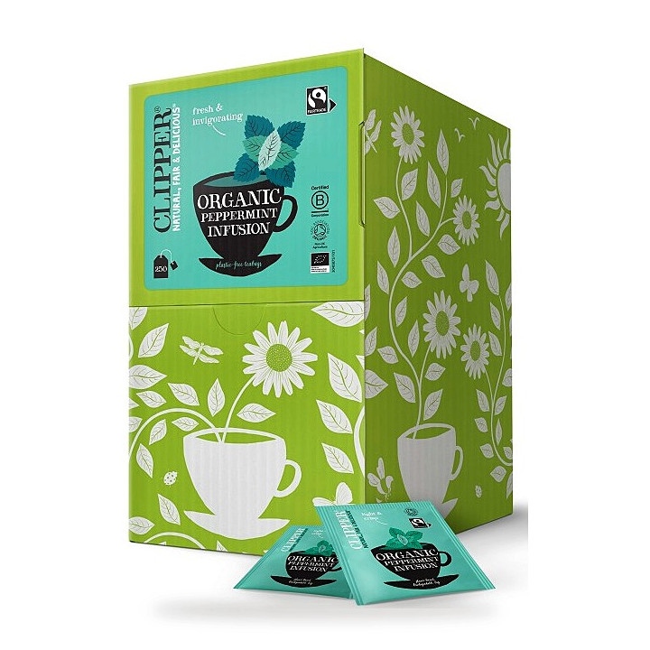 Herbatka z Mięty Pieprzowej Fair Trade BIO 250 Saszetek 375 g - Clipper