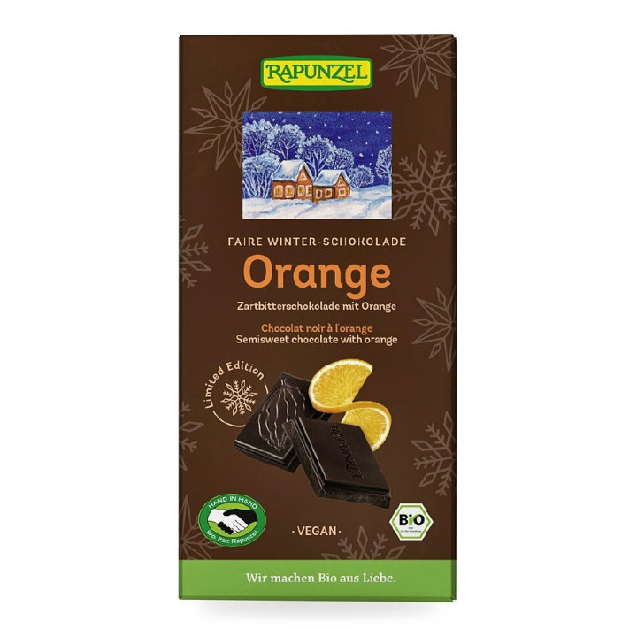 Czekolada Gorzka z Pomarańczą BIO 80 g - Rapunzel - Ekochatka