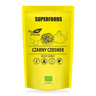 Czarny Czosnek Bezglutenowy BIO 70 g - BIO Planet Superfoods