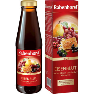 Napój Owocowo Ziołowy z Żelazem i Witaminami C, B1, B2, B6, B12 450ml | RABENHORST - Ekochatka
