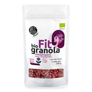 Granola FIT z Adaptogenami bez Dodatku Cukrów BIO 200 g - Diet-food