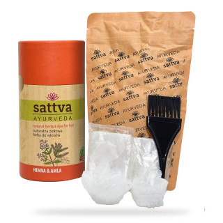 Henna z Amlą do Włosów ECO Wegańska 150 g - Sattva - Ekochatka