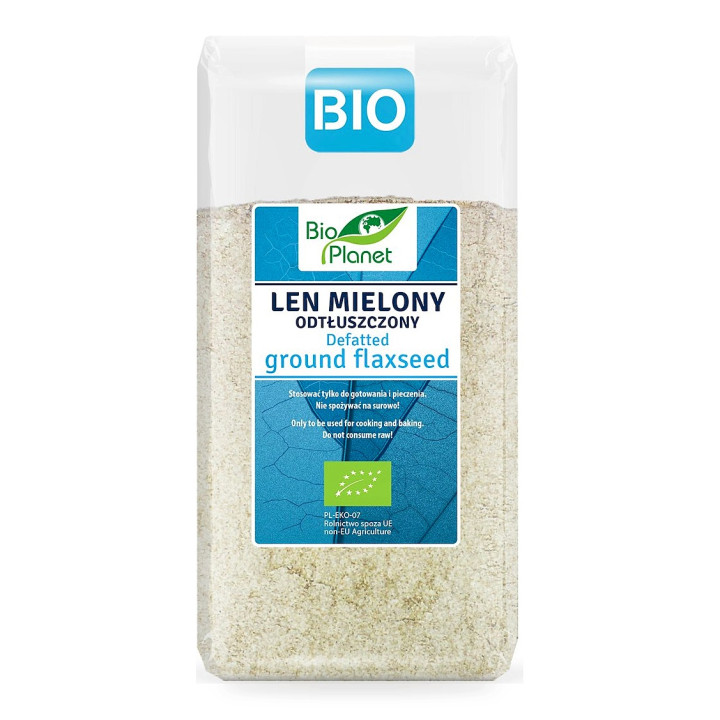 Len Mielony Odtłuszczony BIO 300 g - BIO Planet - Ekochatka