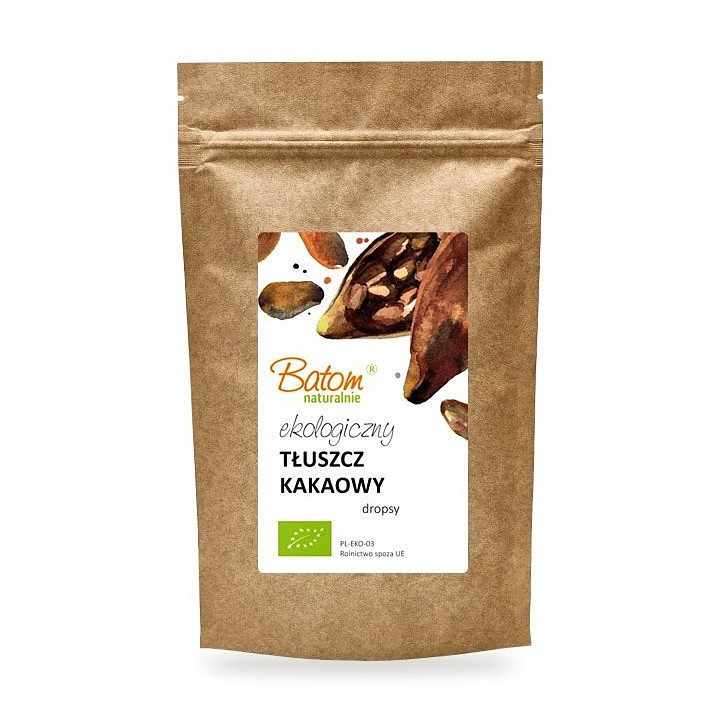 Tłuszcz Kakaowy BIO 100 g - Batom - Ekochatka