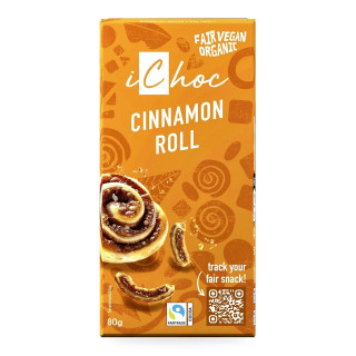 Tabliczka Kakaowa z Cynamonem i Wafelkami BIO Fair Trade 80 g - Ichoc