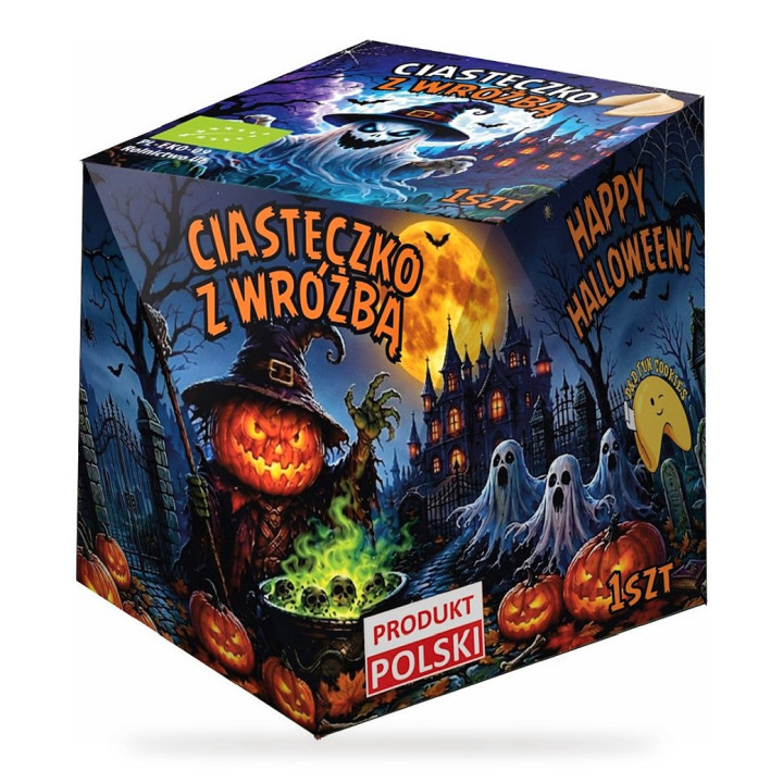 Ciasteczko z Wróżbą na Halloween BIO 6 g - D&D Fun Cookies - Ekochatka