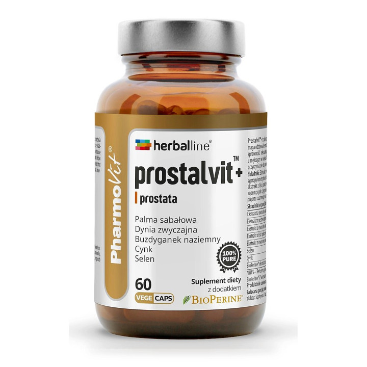 Kapsułki na Prostatę Prostalvit Bezglutenowe 60 szt. - Pharmovit Herballine