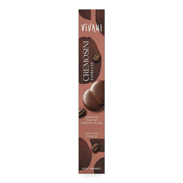 Czekoladki Gorzkie z Nadzieniem Espresso BIO 100 g - Vivani
