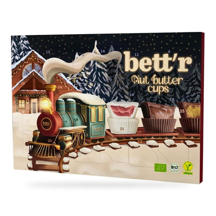 Kalendarz Adwentowy Pralinki Mix Wegański BIO 312 g - Bett'r