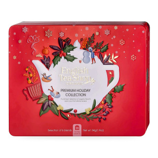 Zestaw Herbat Świątecznych w Puszce BIO 6 Smaków 54 g - English Tea Shop Organic