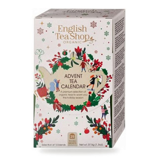 Kalendarz Adwentowy Herbaciany Biały BIO 13 Smaków 37,5 g - English Tea Shop Organic