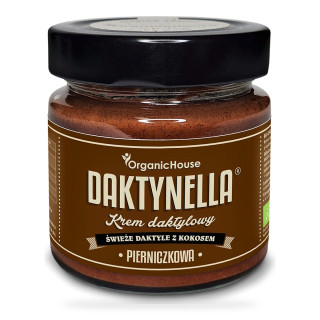 Krem Kokosowo-Daktylowy Daktynella Pierniczkowy BIO Bezglutenowy 190 g - Organichouse