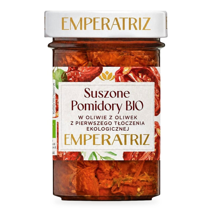 Pomidory Suszone w Oliwie z Oliwek Extra Virgin BIO 180 g - Emperatriz