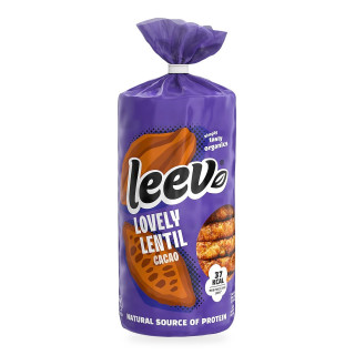 Wafle z Soczewicy Proteinowe o Smaku Czekoladowym BIO Bezglutenowe 130 g - Leev