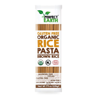 Makaron Ryżowy Brązowy Bezglutenowy BIO 225 g - Perfect Earth