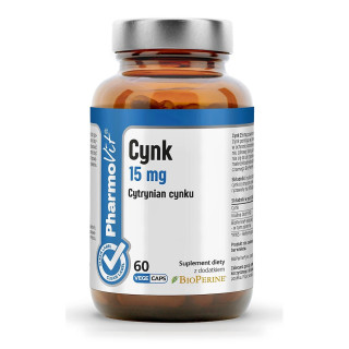 Cynk 15 mg Bezglutenowy 60 Kapsułek - Pharmovit - Ekochatka