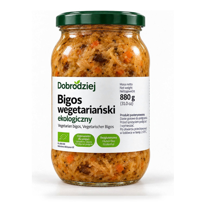 Bigos Wegański Bezglutenowy BIO 880 g - Dobrodziej - Ekochatka