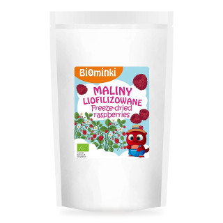 Maliny Liofilizowane BIO 30 g - Biominki - Ekochatka