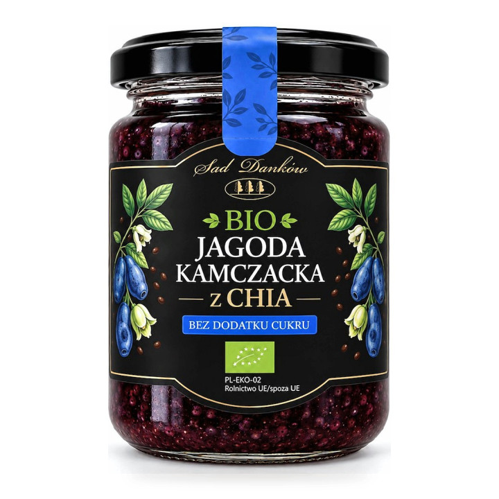 Jagoda Kamczacka z Chia Bez Dodatku Cukrów BIO 240 g - Sad Danków