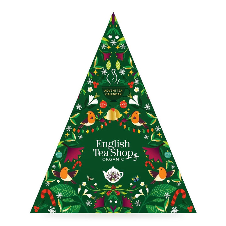Kalendarz Adwentowy Herbaty Piramidki 13 Smaków BIO 50 g - English Tea Shop Organic