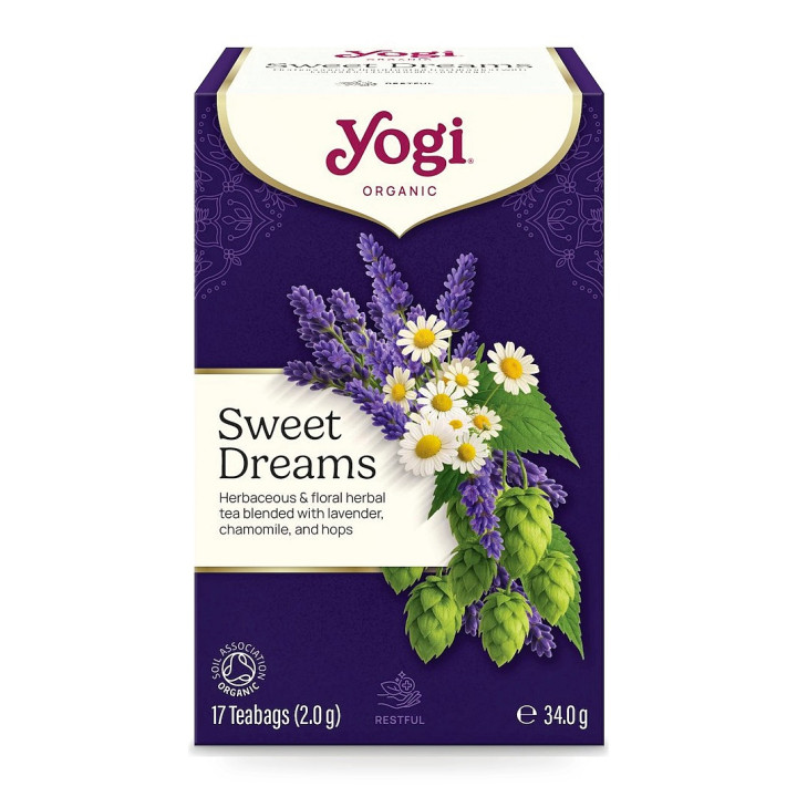 Herbatka Ziołowa Na Dobranoc Sweet Dreams BIO 34 g (17 x 2 g) - Yogi Tea